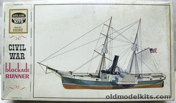 Life-Like 1/124 Civil War Blockade Runner (Cutter 'Lavinia') (Ex-Pyro), 09362 plastic model kit